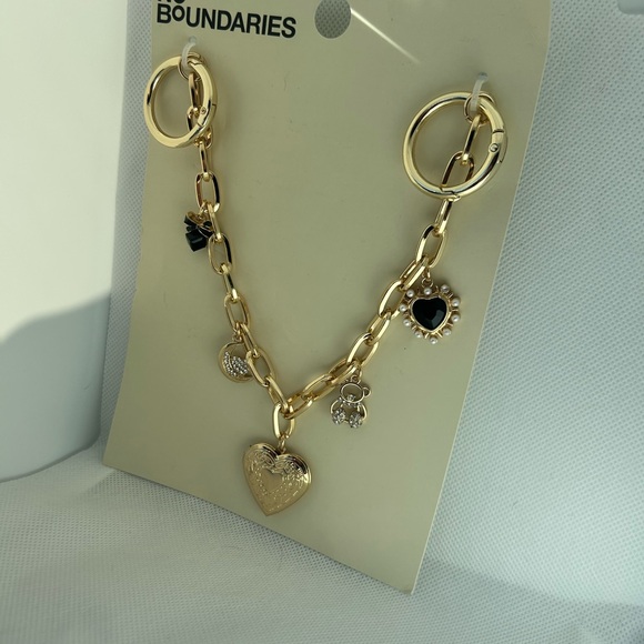 Gold Bag Charm with Black Accents - Picture 6 of 9